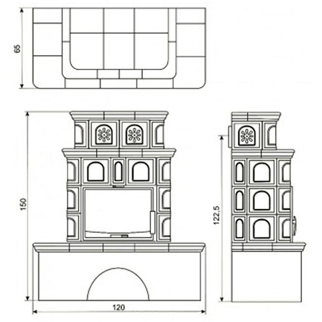 Krbová kamna Salzburg 9 kW