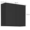 Kuchyňská skříňka Siena černý mat 80g-72 2f,2