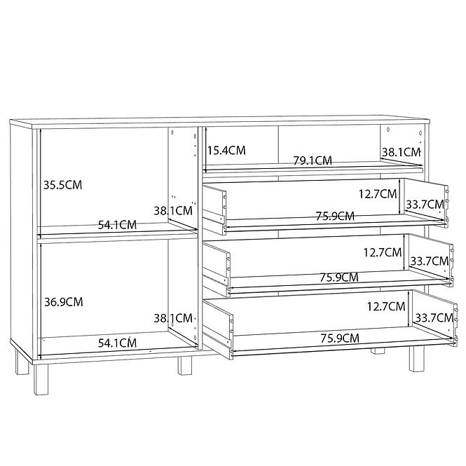 Komoda Killarney KQLK222L