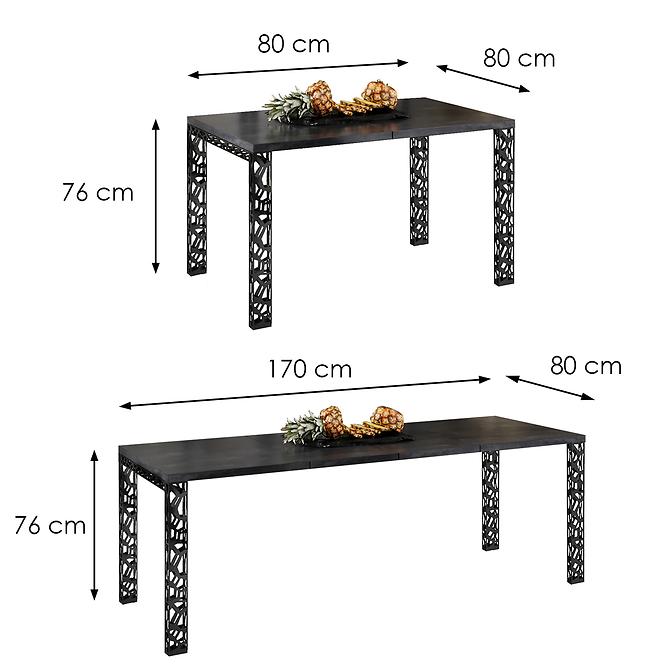 Stůl Matio 170 beton tmavý