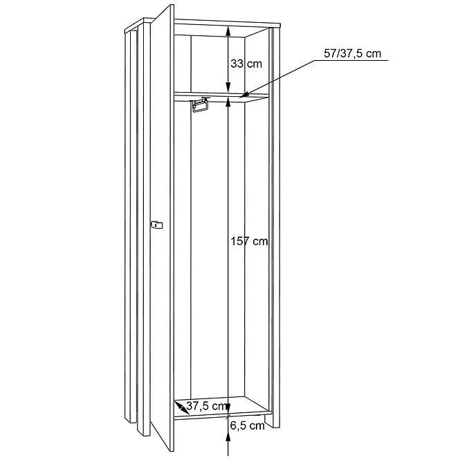 Šatní skříň Symmach CLFS711