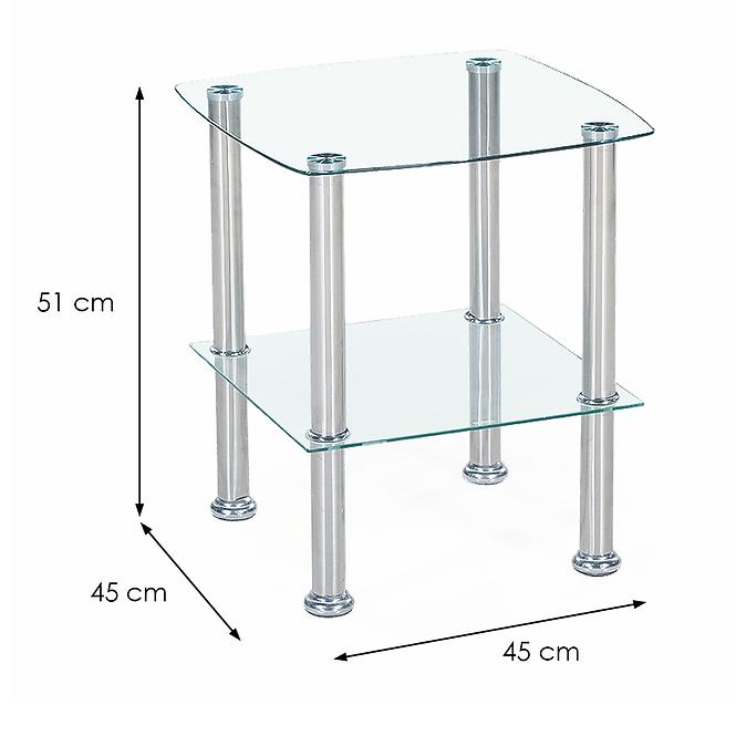 Konferenční stolek Canaria průhledná 45