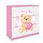 Dětská komoda Babydreams růžová - Medvídek s motýlky,3