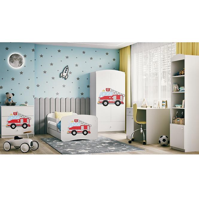 Skříň Babydreams bílá - Hasičské auto