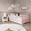 Dětská postel Classic 1+M Mix pudrově růžová 80x180 ,6