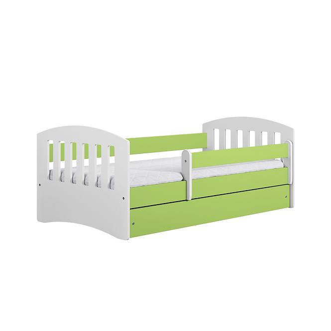 Dětská postel Classic 1+Sz zelená 80x160 