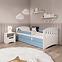 Dětská postel Classic 1+Sz+M modrá 80x140 ,6