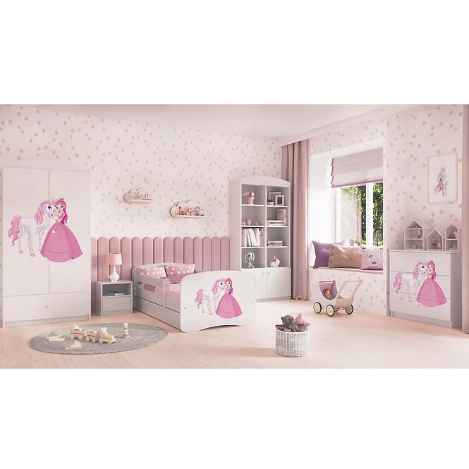 Dětská postel Babydreams bílá 70x140 Princezna 2