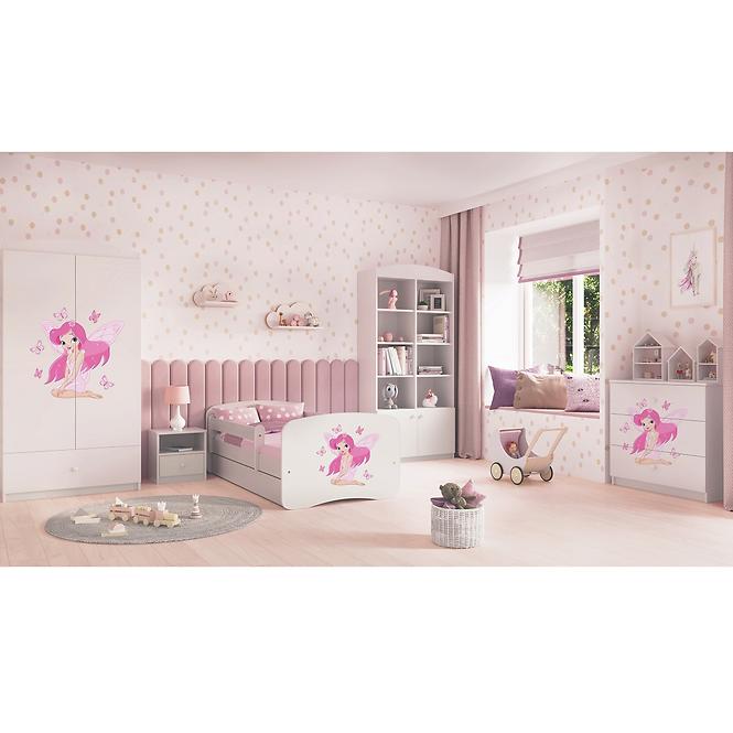 Dětská postel Babydreams bílá 70x140 Víla 1