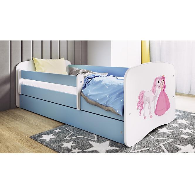 Dětská postel Babydreams modrá 70x140 Princezna 2