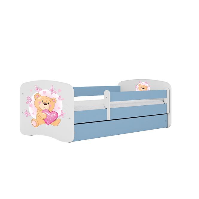 Dětská postel Babydreams modrá 70x140 Medvídek s motýlky