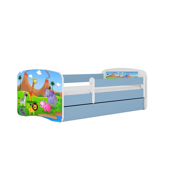 Dětská postel Babydreams modrá 70x140 Safari