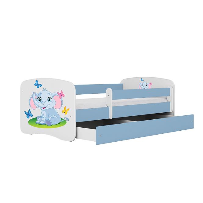 Dětská postel Babydreams modrá 70x140 Slon
