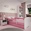 Dětská postel Babydreams růžová 80x180,5