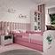 Dětská postel Babydreams+M růžová 80x160 Dinosaurus,5