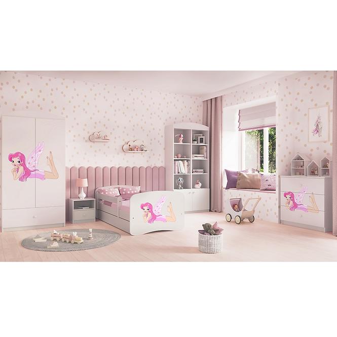 Dětská postel Babydreams+M bílá 80x180 Víla 2