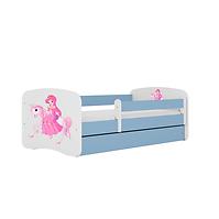 Dětská postel Babydreams+M modrá 80x180 Princezna 1