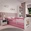 Dětská postel Babydreams+M růžová 80x180 Medvídek s kytičkami,5