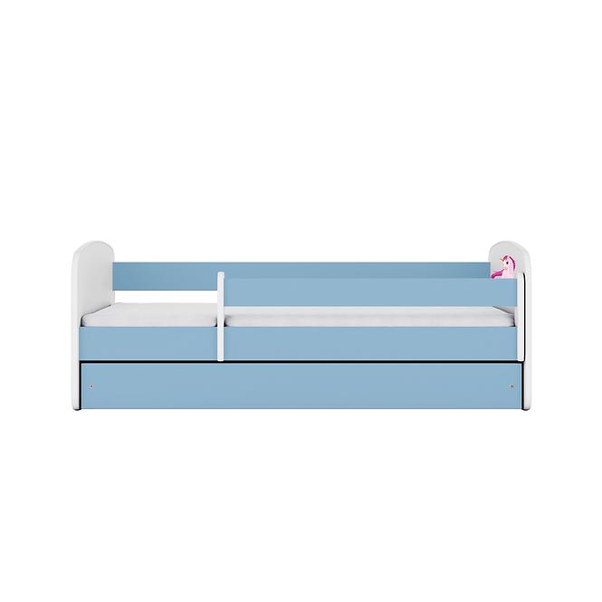 Dětská postel Babydreams+SZ modrá 70x140 Jednorožec