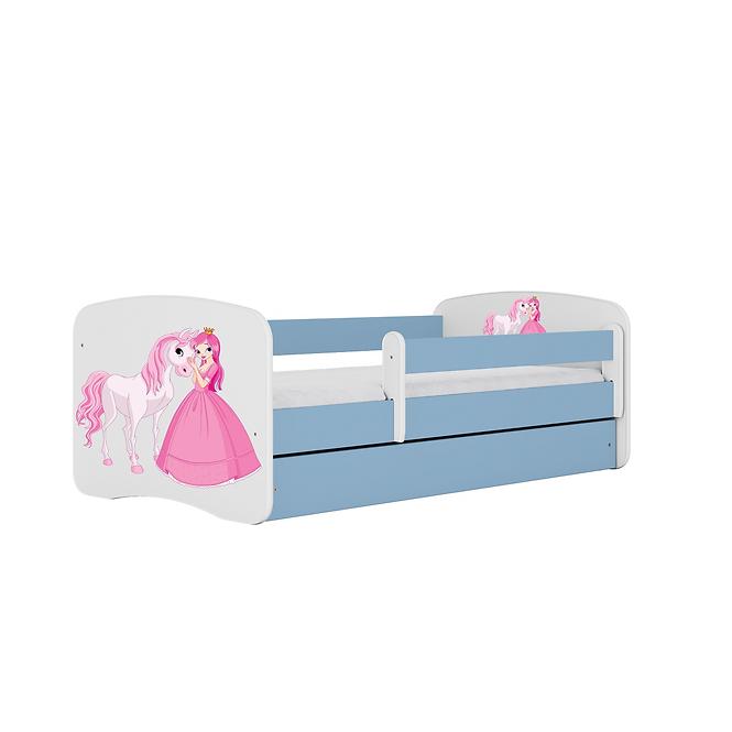 Dětská postel Babydreams+SZ modrá 70x140 Princezna 2