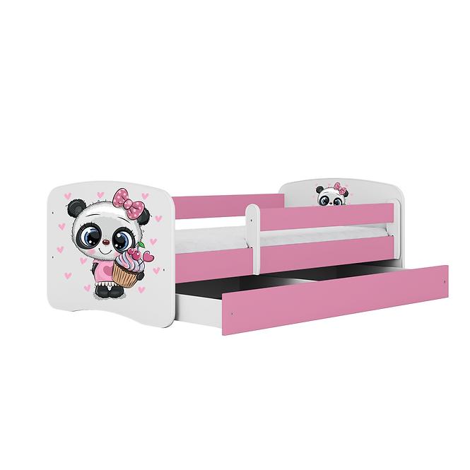 Dětská postel Babydreams+SZ růžová 80x160 Panda