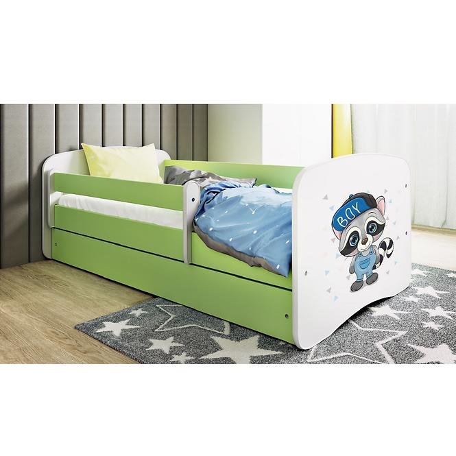 Dětská postel Babydreams+SZ zelená 80x160 Mýval