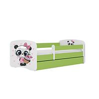 Dětská postel Babydreams+SZ zelená 80x160 Panda