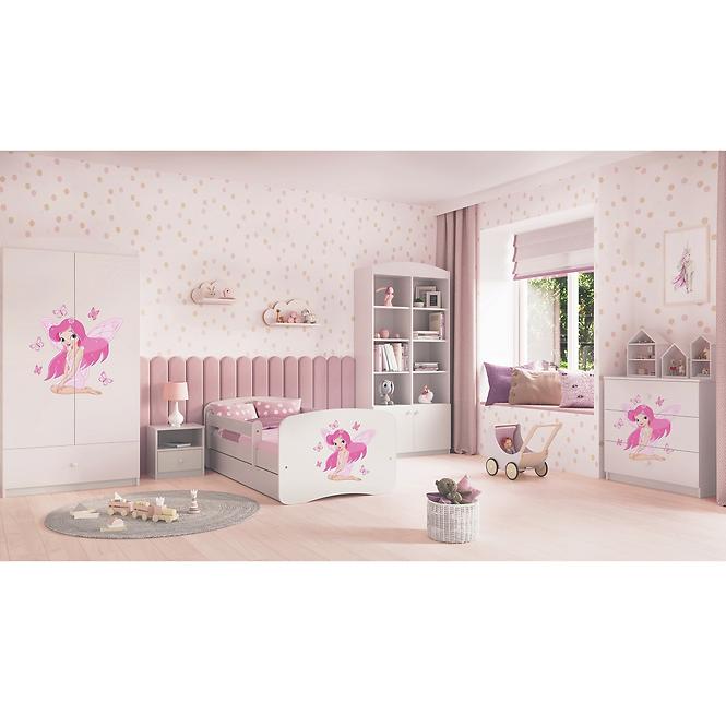 Dětská postel Babydreams+SZ bílá 80x160 Víla 1