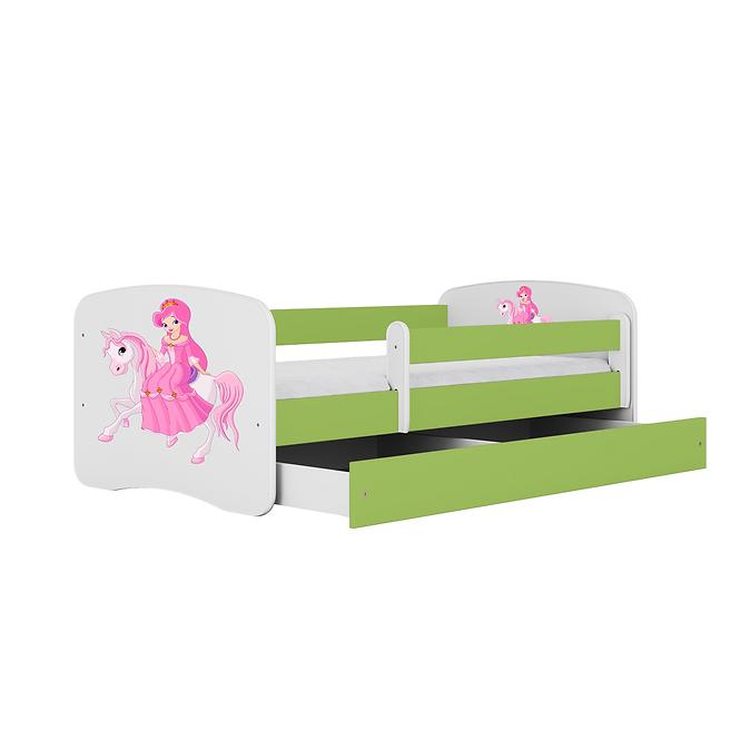 Dětská postel Babydreams+SZ zelená 80x180 Princezna 1