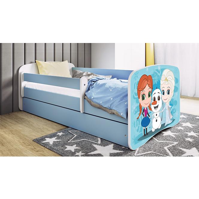 Dětská postel Babydreams+SZ+M modrá 70x140 Země ledu