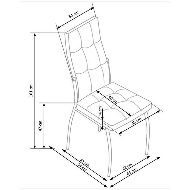 Židle W146 Eco šedá