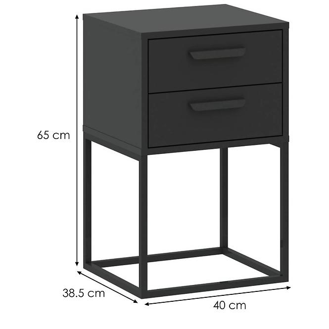 Noční stolek 2S-40 antracit
