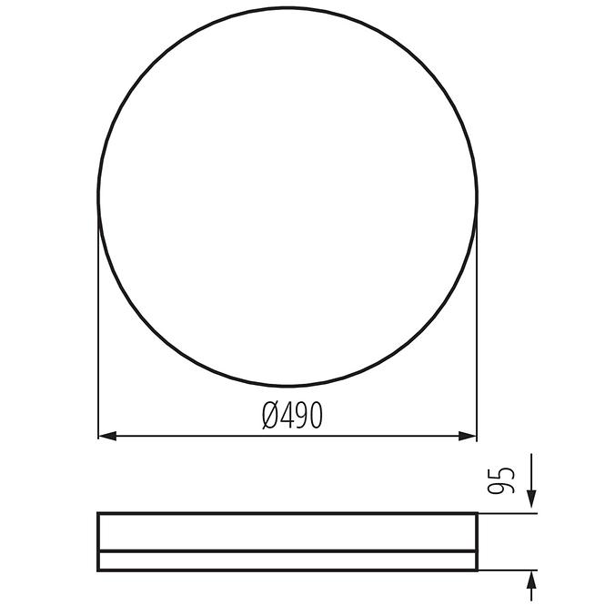 Svítidlo ARVOS 37330 LED 37W CCT B 