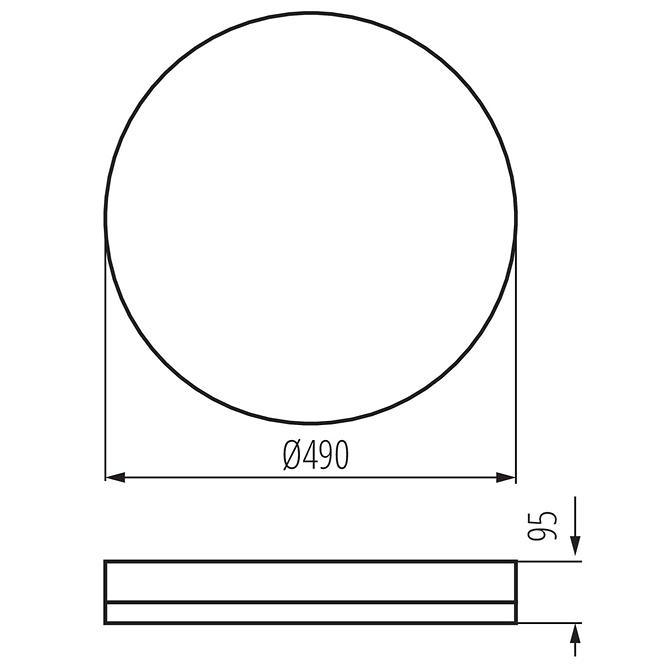 Svítidlo ARVOS 37331 LED 37W CCT W 