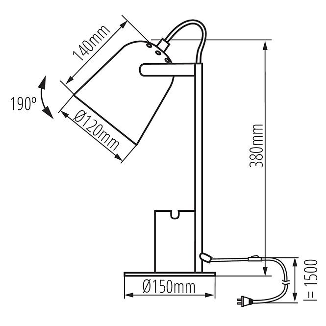 Svítidlo RAIBO 36280 E27 B 