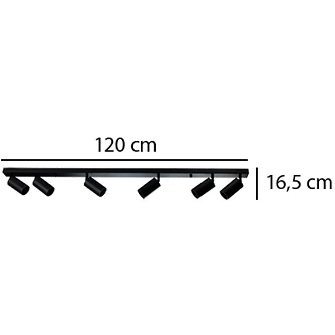 Svítidlo Tabula 6xGU10 black L1