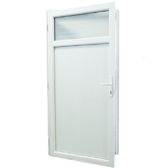 Vchodové dveře Eco D17 98x198x6 90L bílá