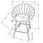 Barová židle H112 popel/zlatý,2