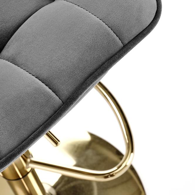Barová židle H120 popel/zlatý
