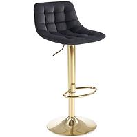 Barová židle H120 černá/zlatý