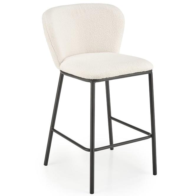 Barová židle H119 krémová/černá