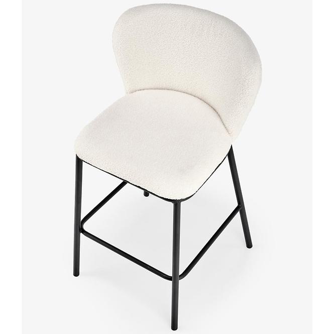 Barová židle H119 krémová/černá