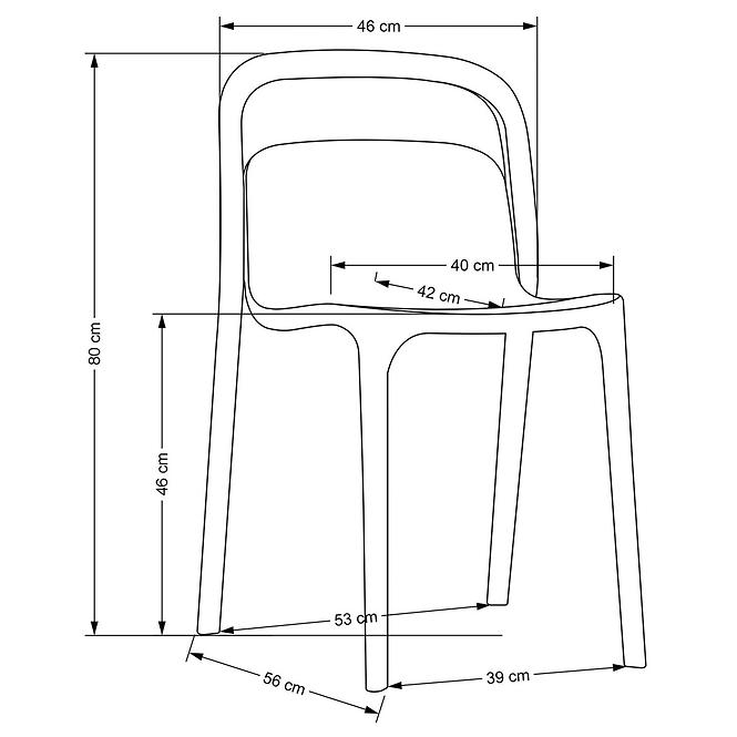 Židle K490 černá