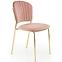 Židle K499 růžová/zlatá