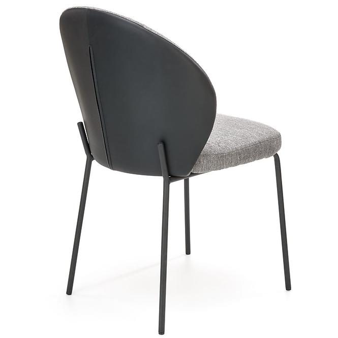 Židle K471 šedá/černá