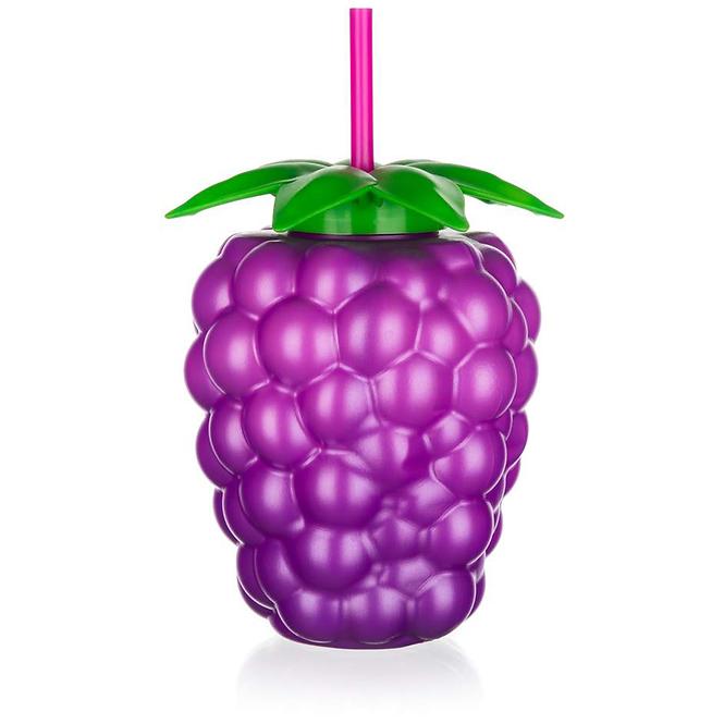 Plastová láhev se slámkou Blackberry 800ml