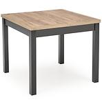 Stůl Tiago 90x90 talíř/mdf – dub craft/černá