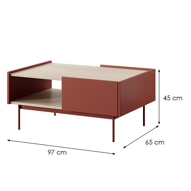 Konferenční stolek Color L-97 ceramic red
