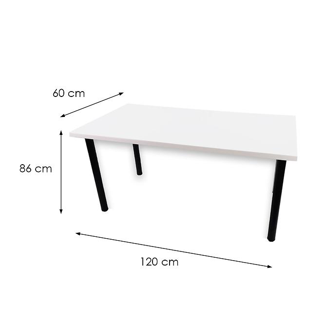Psací Stůl Low Bílý 120x60x2,8 Model 1