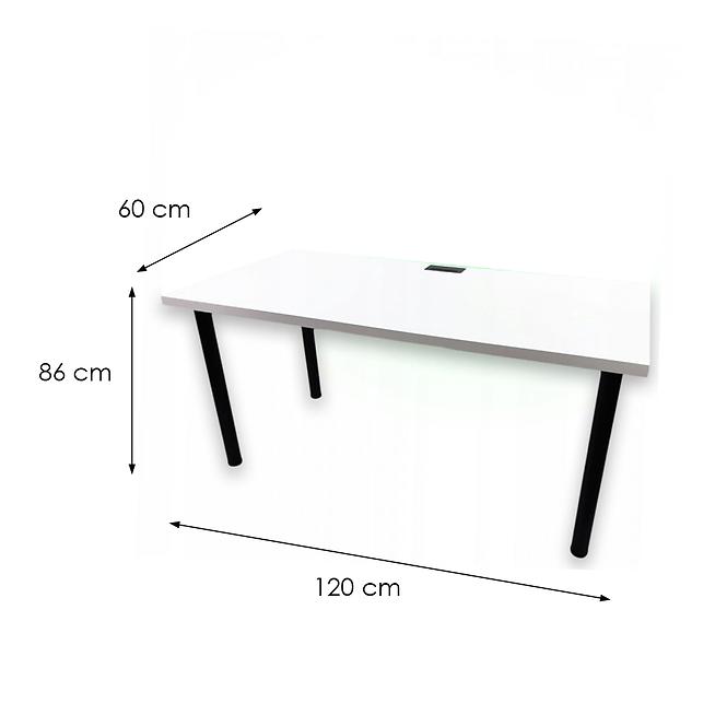 Psací Stůl Top Bílý 120x60x2,8 Model 2